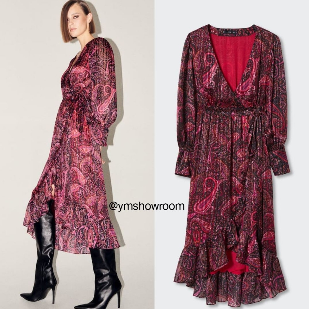 MANGO PAISLEY DRESS